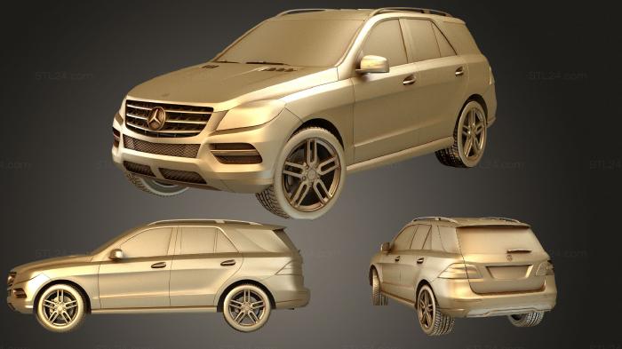 Автомобили и транспорт (Mercedes ML 350 AMG, CARS_2439) 3D модель для ЧПУ станка
